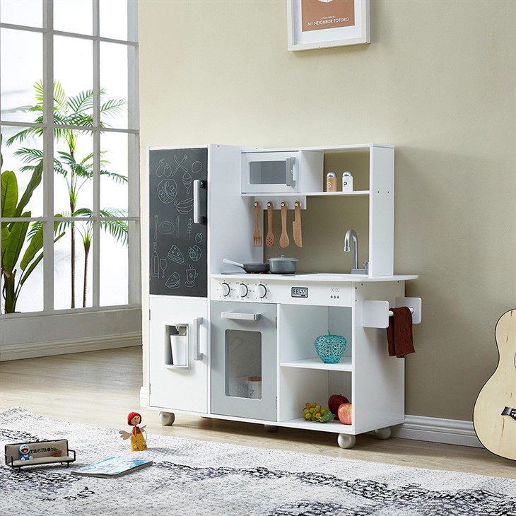 Wooden Kitchen Toy With Blackboard